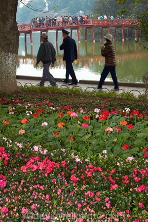 Asia;Asian;bridge;bridges;Cu-ThÃª-HÃºc;Cau-The-Huc;flower-bed;flower-garden;flower-gardens;flowers;foot-bridge;foot-bridges;footbridge;footbridges;H-Guom;H-HoÃ n-Kim;Hanoi;heritage;historic;historic-place;historic-places;historical;historical-place;historical-places;history;Hoan-Kiem-Lake;Jade-Island;lake;Lake-of-the-Restored-Sword;Lake-of-the-Returned-Sword;lakes;Ngoc-Son-Temple;old;pedestrian-bridge;pedestrian-bridges;people;person;pink-flowers;Red-Bridge;South-East-Asia;Southeast-Asia;Sword-Lake;Temple-of-the-Jade-Mountain;The-Huc-Bridge;tourism;tourist;tourists;tradition;traditional;Vietnam;Vietnamese;water;wooden-bridge;wooden-bridges