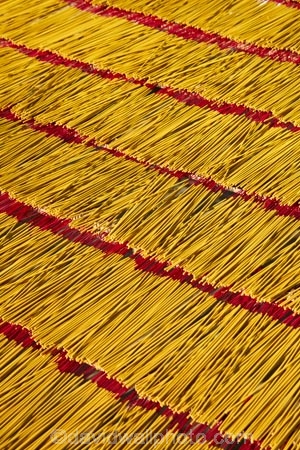 Asia;Asian;Can-Duoc;drying;incense;incense-stick;incense-sticks;Long-An-Province;Mekong-Delta;pattern;patterns;red;South-East-Asia;Southeast-Asia;Vietnam;Vietnamese;yellow