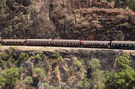 aerial;aerial-photo;aerial-photograph;aerial-photographs;aerial-photography;aerial-photos;aerial-view;aerial-views;aerials;Australasian;Australia;Australian;Barron-Gorge-National-Park;bluff;bluffs;Cairns;carriage;carriages;cliff;cliffs;Kuranda-Railway;Kuranda-Scenic-Railway;Kuranda-Train;mountainside;mountainsides;North-Queensland;Passenger-Train;Qld;Queensland;rail;railroad;railroads;rails;railway;railways;Red-Bluff;steep;tourism;track;tracks;train;trains;transport;transportation;travel;wagon;wagons