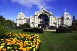 1879;architectural;architecture;australasian;Australia;australian;building;buildings;carlton-gardens;exhibition-building;flower;flower-bed;flower-beds;flower-garden;flower-gardens;flowers;historic;historical;history;marigold;marigolds;Melbourne;old;orange;royal-exhibition-building;Victoria;yellow