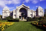 1879;architectural;architecture;australasian;Australia;australian;building;buildings;carlton-gardens;exhibition-building;flower;flower-bed;flower-beds;flower-garden;flower-gardens;flowers;historic;historical;history;marigold;marigolds;Melbourne;old;orange;royal-exhibition-building;Victoria;yellow