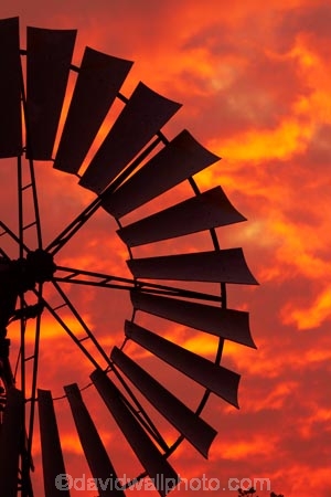 Australasia;Australia;dusk;Emerald-Springs-Road-House;Emerald-Springs-Roadhouse;evening;N.T.;nightfall;Northern-Territory;NT;orange;sky;sunset;sunsets;Top-End;twilight;wind_mill;wind_mills;windmill;windmills