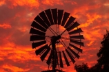 Australasia;Australia;dusk;Emerald-Springs-Road-House;Emerald-Springs-Roadhouse;evening;N.T.;nightfall;Northern-Territory;NT;orange;sky;sunset;sunsets;Top-End;twilight;wind_mill;wind_mills;windmill;windmills