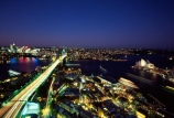 Sydney;Harbour;harbours;harbor;harbors;Bridge;Night;Shangri_La;Hotel;Sydney;Australia;traffic;tail-lights;bridges;light;lights;north-sydney;sydney-cove;cove;circular-quay;circular;quay;opera-house;opera;house;icon;icons;landmark;landmarks