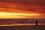 Australasian;Australia;Australian;beach;beaches;coast;coastal;coastline;dusk;evening;Island-of-Tasmania;nightfall;Ocean-Beach;orange;people;person;sand;sandy;shore;shoreline;silhouette;silhouettes;sky;Southern-Ocean;State-of-Tasmania;Strahan;sunset;sunsets;Tas;Tasmania;The-West;twilight;West-Tasmania;Western-Tasmania