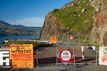 2011-earthquake;Banks-Peninsula;Canterbury;Chch;Christchurch;Christchurch-earthquake;closed;closed-roads;gate;gates;Lyttelton-Harbour;N.Z.;New-Zealand;NZ;Port-Hills;road-closed;road-sign;rockfall;S.I.;SI;sign;signpost;signposts;signs;South-Is;South-Island;Sth-Is;street-sign;street-signs;Sumner-Rd;Sumner-Road;traffic-sign;traffic-signs;warning-sign;warning-signs