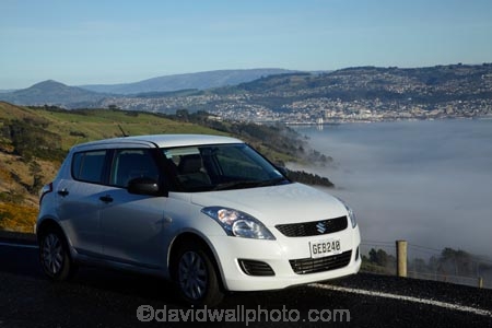2012-Suzuki-Swift;automobile;automobiles;car;cars;cloud;clouds;cloudy;Dunedin;economic-car;fog;foggy;fogs;fuel-efficient-car;mist;mists;misty;N.Z.;New-Zealand;NZ;Otago;Otago-Harbor;Otago-Harbour;Otago-Peninsula;Road;roads;S.I.;SI;small-car;small-cars;South-Is.;South-Island;Suzuki-Swift;Suzuki-Swifts;tranportation;transport;travel;traveling;travelling;trip;trips;vehicle;vehicles;white