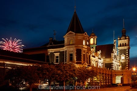 1906;architectural;architecture;building;buildings;dark;Dunedin;Dunedin-Railway-Station;dusk;evening;firework;fireworks;fireworks-display;fireworks-displays;Flemish-Renaissance-style;flood-light;flood-lights;flood-lit;floodlit;George-A-Troup;Gingerbread-George;heritage;historic;historic-building;historic-buildings;Historic-Railway-Station;historical;historical-building;historical-buildings;history;light;lighting;lights;N.Z.;New-Zealand;night;night-time;night_time;nightfall;nighttime;NZ;old;Otago;rail;rail-station;rail-stations;railroad;railroads;rails;railway;railway-station;railway-stations;railways;S.I.;SI;skyrocket;skyrockets;South-Is;South-Is.;South-Island;Sth-Is;tail-lights;tradition;traditional;train-station;train-stations;transport;transportation;twilight
