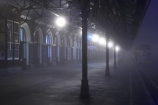 1906;architecture;building;buildings;Dunedin;Dunedin-Railway-Station;Flemish-Renaissance-style;fog;foggy;George-A-Troup;Gingerbread-George;heritage;Historic;historic-building;historic-buildings;Historic-Railway-Station;historical;historical-building;historical-buildings;history;mist;misty;monochromatic;monochrome;N.Z.;New-Zealand;night;night-time;night_time;NZ;old;Otago;platform;platforms;rail-station;rail-stations;railway;railway-station;railway-stations;railways;S.I.;SI;South-Is.;South-Island;tradition;traditional;train-station;train-stations;winter