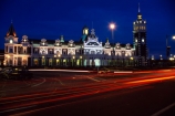 architect;architecture;basalt;clock;Dunedins-moto-secundo-curo;Dunedins-Motto;dusk;Flemish-Renaissance-style;floor-panels;George-A-Troup;Gingerbread-George;historic;historical;history;i-prosper-and-am-cautious;limestone;mosaic-tiles;New-Zealand-Railways;night;nighttime;red-marseille-tiles;secundo-curo;time-lapse;timelapse;tower;towers