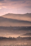 hill;hills;rolling;mist;haze;Dunedin;Otago;Peninsula;morning;houses;antenna;Otago-Peninsula;cloudy;cloud;clouds