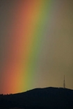 communication-tower;communication-towers;Dunedin;Mount-Cargil;Mount-Cargill;Mt-Cargil;Mt-Cargill;N.Z.;New-Zealand;NZ;Otago;rainbow;rainbows;South-Is;South-Island;tower;towers