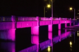 purple;rivers;bridges;water;transport;transportation;aerials;traffic-flow;flows;waterway;structure