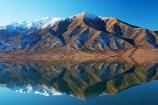 benmore-range;calm;calmness;cold;lake;Lake-Benmore;lakes;new-zealand;peaceful;peacefulness;perfect;reflection;reflections;season;seasonal;seasons;South-Island;still;Waitaki-Valley;Winter