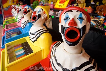 amusement;amusement-park;amusement-parks;amusements;ball-game;Bay-of-Plenty;Bay-of-Plenty-District;bright;chance;clown;clown-face;clown-faces;clown-head;clown-heads;clowns-face;clowns-head;clowns;clowns-face;clowns-head;color;colored;colors;colour;coloured;colours;entertainment;face;faces;fair;fairground;fairground-attraction;fairgrounds;fairs;fun;funfair;funfairs;gamble;gambling;game;game-of-chance;games;games-of-chance;laughing-clown;laughing-clowns;mouth;mouths;N.I.;N.Z.;New-Zealand;NI;North-Island;NZ;open-mouth;open-mouths;red;Rotorua;side-show;side-shows;side_show;side_shows;sideshow;sideshows;stall;stalls;white;yellow