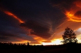 cloud;clouds;dusk;evening;Mossburn;N.Z.;New-Zealand;nightfall;NZ;orange;S.I.;SI;sky;South-Is;South-Island;Southland;Sth-Is;sunset;sunsets;twilight