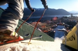 boots;down;fast;get-set;go;high;Lake-Wanaka;poles;prepared;ready;ski;ski-poles;skiboots;skiers;skiing;skis