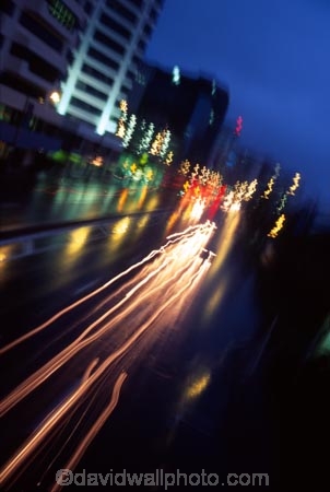 wellington;skyline;sky-scrapers;offices;office;skyscraper;skyscrapers;sky-scraper;blocks;highrise;cbd;central;business;district;night;lights;traffic;transport;road;roads;roading;street;streets;car;cars;light;tail-light;tail-lights;blur;blurry;blurred;slope;diagonal