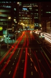 wellington;skyline;sky-scrapers;offices;office;skyscraper;skyscrapers;sky-scraper;blocks;highrise;cbd;central;business;district;night;lights;traffic;transport;road;roads;roading;street;streets;car;cars;light;tail-light;tail-lights;blur;blurry;blurred