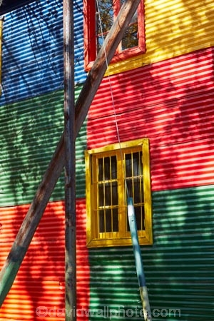 Argentina;Argentine-Republic;B.A.;BA;Boca;Buenos-Aires;colorful;colourful;corrugated-iron;corrugated-iron-buildings;corrugated-metal;corrugated-steel;La-Boca;La-Boca-Barrio;Latin-America;primary-color;primary-colors;primary-colour;primary-colours;roofing-iron;roofing-metal;South-America;Sth-America;window;windows;zincalume