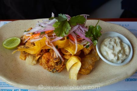 Barrio-Ceviche;Barrio-Ceviche-Restaurant;cafe;cafes;cuisine;Cusco;Cuzco;dining;fish;fish-dish;food;Latin-America;meal;meals;Parade-Square;Peru;Peruvian-cuisine;plate;plaza;Plaza-de-Armas;Plaza-Mayor;Plaza-Mayor-del-Cusco;Plaza-Mayor-del-Cuzco;plazas;Republic-of-Peru;restaurant;restaurants;seafood;seafood-meal;seafood-platter;seafood-platters;South-America;Square-of-the-Warrior;Sth-America;tourism;travel;Weapons-Square