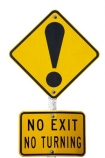 Dunedin;hill;New-Zealand;NZ;road;sign;South-Island;steep;street;warning;cutout;cut;out
