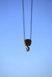 air;Blue-sky;Cable;Cables;Color;Colour;Construction;Construction-site;Construction-sites;Crane;Cranes;Daytime;Empty;Exterior;hang;Hook;Hooks;Horizontal;Industrial;Industry;Outdoor;Skies;Sky;useful-idea;View-from-below
