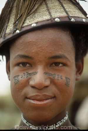 africa;african;africans;black;ethnic;male;people;person;persons;necklace;necklaces;jewellery;portrait;portraits;tradition;traditional;costume;costumes;traditions-costume;traditional-costumes;culture;cultural;cultures;tribe;tribes;tribal;markings;marking;tattoo;tattoos;west-africa;indigenous;native;adorn;adornment;hat;hats