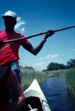 Mokoro;Poler;Okavango-Delta;okavango;delta;Botswana;Southern-Africa;botswanan;africa;african;man;men;travel;tourism;canoe;canoes;pole;kayak;kayaks;water;reserve
