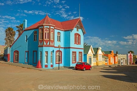 Africa;African;architecture;Berg-St;Berg-strasse;Berg-straÃŸe;Berg-Street;Bergstrasse;BergstraÃŸe;blue;bright-colors;bright-colours;building;buildings;colorful;colourful;Diamandberg;Diamond-Hill;german-architecture;german-colonial-architecture;heritage;historic;historic-building;historic-buildings;historical;historical-building;historical-buildings;history;Luderitz;LÃ¼deritz;Namibia;old;red-car;Southern-Africa;Southern-Namiba;tradition;traditional