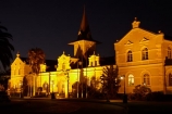 1902;Africa;architectural;architecture;Bahnhof;building;buildings;dusk;evening;floodlighting;floodlights;floodlit;heritage;historic;historic-building;historic-buildings;historical;historical-building;historical-buildings;history;Namibia;night;night_time;nightfall;old;rail-station;rail-stations;railway-station;railway-stations;Southern-Africa;Swakopmund;Swakopmund-Hotel;Swakopmund-Hotel-and-Entertainment-Centre;Swakopmund-Railway-Station;tradition;traditional;train-station;train-stations;twilight