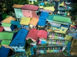 Indonesia;aerial;aerial-photo;aerial-photograph;aerial-photographs;aerial-photography;aerial-photos;aerial-view;aerial-views;aerials;drone-aerial;drone;Malang;Java;East-Java;Indonesia;Roof;roofs;rooves;Kampung-Warna-Warni;Kampung;Warna-Warni;Kampung-Warna_Warni;Warna_Warni;tourism;travel;Asia;South-East-Asia;Southeast-Asia