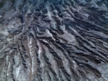 Java;Indonesia;Asia;South-East-Asia;Southeast-Asia;Mt-Bromo;Gunung-Bromo;Bromo;Mount-Bromo;cinder-cone;scoria-cone;crater;craters;volcanic-crater;pattern;patterns;erode;erosion;eroded;landscape;topography;landform;landforms;grey;gray;ash;active-volcano;active-volcanoes;volcanic;volcano;volcanoes;volcanic;mountain;mountainous;mountains;volcanic-cone;cone-volcano