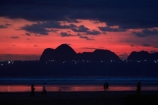 Java;East-Java;Indonesia;Asia;South-East-Asia;Southeast-Asia;dusk;evening;night;night_time;nightfall;sunset;sunsets;twilight;Pulau-Merah;Red-Island-Beach;Red-Island;beach;beaches;sky;cloud;clouds;reflection;reflections;fishing-boats;squid-boats;squid-boat