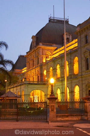 architecture;australasia;Australia;australian;Brisbane;building;buildings;dark;dusk;floodlighting;floodlit;grand;heritage;Historic;Historic-Parliament-House,-Bris;historical;illuminate;illuminated;night;night-time;old;Parliament-House;Queensland;twilight