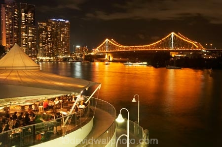 Australasia;Australia;Australian;Brisbane;Brisbane-River;Brisbane-Waterfront;cafe;cafes;calm;cuisine;dark;dine;diners;dining;eat;eating;evening;food;light;lights;night;night-time;night_time;Petrie-Bight;placid;Qld;Queensland;quiet;reflection;reflections;restaurant;restaurants;river;rivers;riverside;Riverside-Promenade;serene;smooth;still;Story-Bridge;tranquil;water;waterfront