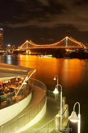 Australasia;Australia;Australian;Brisbane;Brisbane-River;Brisbane-Waterfront;cafe;cafes;calm;cuisine;dark;dine;diners;dining;eat;eating;evening;food;light;lights;night;night-time;night_time;Petrie-Bight;placid;Qld;Queensland;quiet;reflection;reflections;restaurant;restaurants;river;rivers;riverside;Riverside-Promenade;serene;smooth;still;Story-Bridge;tranquil;water;waterfront