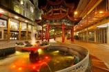 architecture;asian-architecture;Australasia;Australia;Australian;Brisbane;Chinatown;chinese-architecture;dark;Duncan-St;Duncan-Street;evening;Fortitude-Valley;fountain;fountains;light;lights;night;night-time;night_time;oriental;pagoda;pagodas;Qld;Queensland;roof