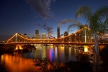 Australasia;Australia;Australian;Brisbane;Brisbane-River;dark;dusk;evening;light;lights;night;night-time;night_time;nightfall;palm;palm-tree;palm-trees;palms;Petrie-Bight;Qld;Queensland;river;rivers;sky;Story-Bridge;twilight