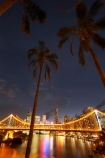 Australasia;Australia;Australian;Brisbane;Brisbane-River;dark;dusk;evening;light;lights;night;night-time;night_time;nightfall;palm;palm-tree;palm-trees;palms;Petrie-Bight;Qld;Queensland;river;rivers;sky;Story-Bridge;twilight