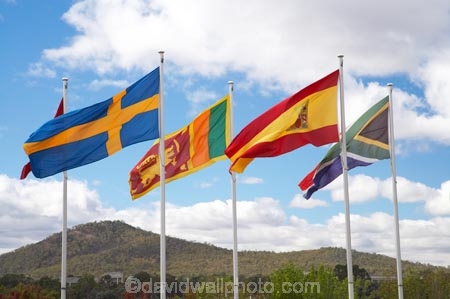 A.C.T.;ACT;Australia;Australian-Capital-Territory;blowing;Canberra;capital;capitals;flag;flag-pole;flag-poles;flag-post;flag-posts;flagpole;flagpoles;flagpost;flagposts;flags;flagstaff;wind;windy