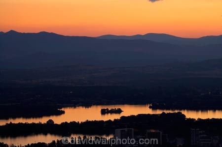 A.C.T.;ACT;Australia;Australian-Capital-Territory;calm;Canberra;capital;capitals;dusk;evening;lake;Lake-BG;Lake-Burley-Griffin;lakes;Mount-Ainslie;Mt-Ainslie;Mt.-Ainslie;nightfall;orange;placid;quiet;reflection;reflections;serene;sky;smooth;still;sunset;sunsets;tranquil;twilight;water