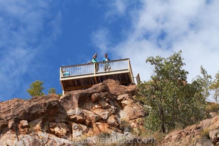 Australasia;Australia;bluff;bluffs;cliff;cliffs;Katherine;Katherine-Gorge;Katherine-Gorge-National-Park;lookout;lookout-point;N.T.;national-park;national-parks;Nitmiluk-N.P.;Nitmiluk-National-Park;Nitmiluk-NP;Northern-Territory;NT;observation-platform;people;person;Top-End;tourism;tourist;tourists;view-points;view-poit;Viewing-platform;Viewing-platforms