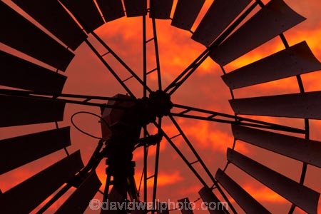 Australasia;Australia;dusk;Emerald-Springs-Road-House;Emerald-Springs-Roadhouse;evening;N.T.;nightfall;Northern-Territory;NT;orange;sky;sunset;sunsets;Top-End;twilight;wind_mill;wind_mills;windmill;windmills