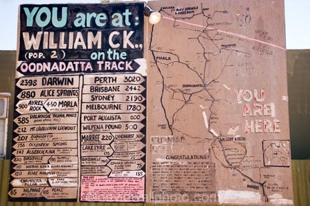 arid;Australasia;Australasian;Australia;Australian;Australian-Desert;Australian-Deserts;Australian-Outback;back-country;backcountry;backwoods;country;countryside;desert;deserts;directions;geographic;geography;map;maps;Mud-Map;mud-maps;Oodnadatta-Track;Outback;red-centre;remote;remoteness;rural;S.A.;SA;sign;signs;South-Australia;The-Pink-Road-House;wilderness;William-Creek