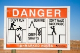 Australasian;Australia;Australian;Australian-Outback;Coober-Pedy;danger-sign;danger-signs;mine;mines;mining;opal-mine;opal-mines;Outback;red-centre;S.A.;SA;sign;signs;South-Australia;warning-sign;warning-signs