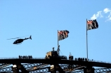 sydney;australia;bridge;climb;bridges;climber;silhouette;high;adventure;tourism;tourist;exciting;harbor;harbour;harbors;harbours;tourists;exciting;climbers;view-;flag;flags;helicopters