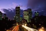 Sydney;Australia;dusk;night;light;lights;motorway;motorways;car;cars;traffic;transport;transportation;commute;commuters;highway;highways;road;roads;roading;dusk;night;twilight;office;offices;skyscraper;skyscrapers;tail-lights;tail_lights;long-exposure;light-trails