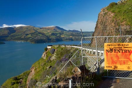 2011-earthquake;Banks-Peninsula;Canterbury;Chch;Christchurch;Christchurch-earthquake;closed;closed-roads;gate;gates;Lyttelton-Harbour;N.Z.;New-Zealand;NZ;Port-Hills;road-closed;road-sign;rockfall;S.I.;SI;sign;signpost;signposts;signs;South-Is;South-Island;Sth-Is;street-sign;street-signs;Sumner-Rd;Sumner-Road;traffic-sign;traffic-signs;warning-sign;warning-signs