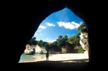 bay-beach;cave;caves;coast;erosion;sand;sea-cave;silhouette;tourism;tourist;tourists;water